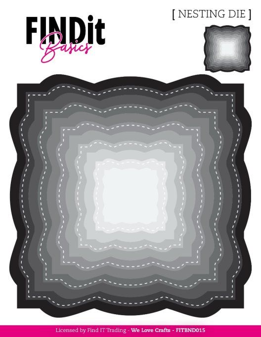 11 matrices de découpe, AALL - Nesting die