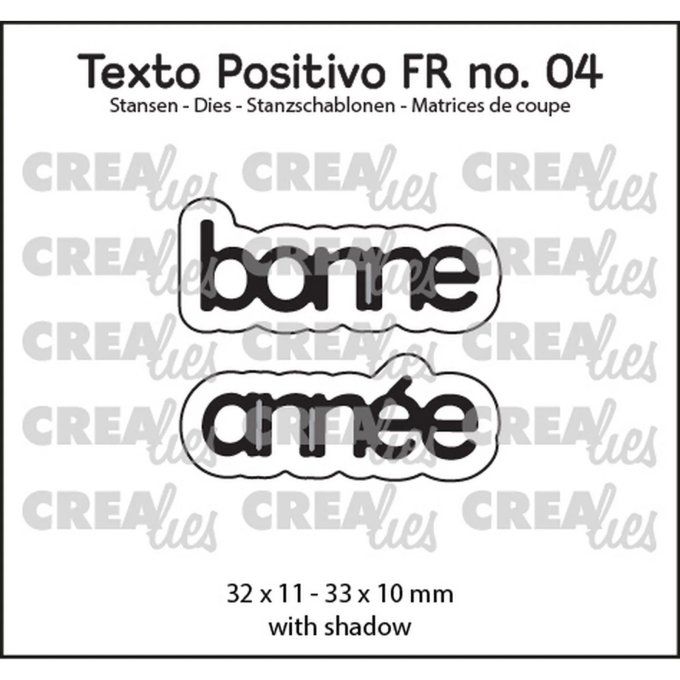Dies/matrices de découpe, Bonne Année, dies mot + contour