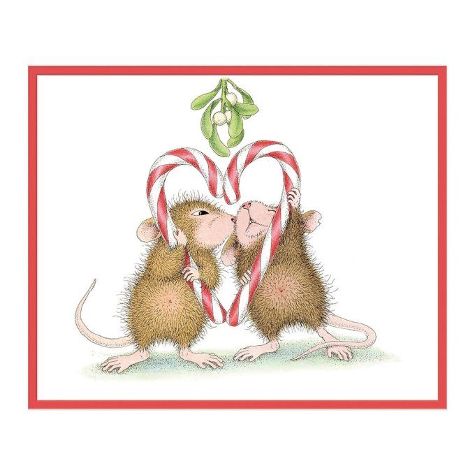 3 tampons cling, Spellbinders - Mistletoe kiss