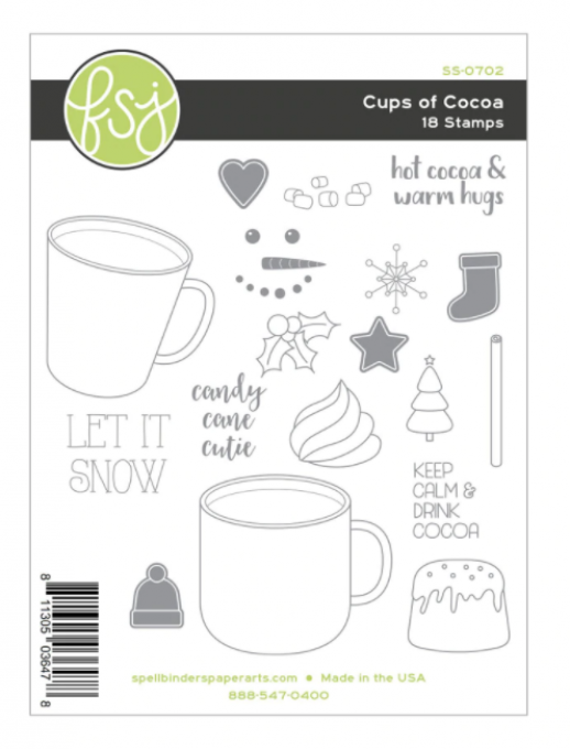 Ensemble de Tampons, Fun stampers - Journey cups of cocoa