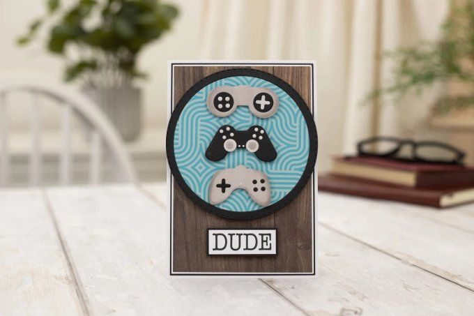 10 Dies/matrices de découpe, Crafter's companion - Games dude - dim.  du + grand die : 7.9x5.3cm