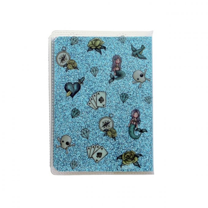 Mini carnet Gorjuss  - couverture pailletée - pirate - dim. 7x10x1cm