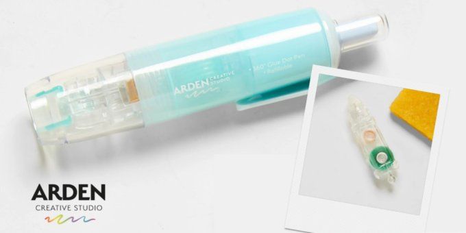 Arden Creative Studio - 360° Glue Dot Pen, rechargeable - 6mmx5m