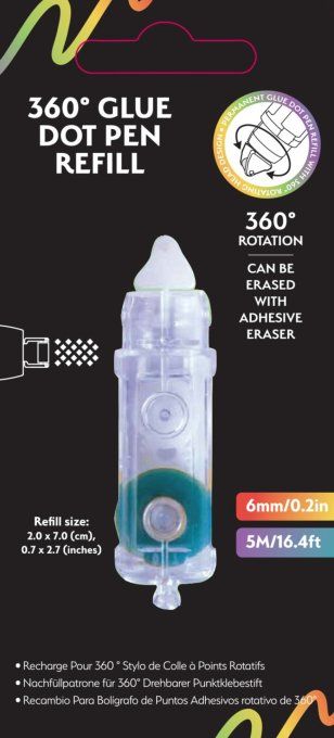 Arden Creative Studio - Recharge pour 360° Glue Dot Pen