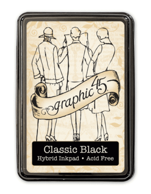 Graphic45 - Encre hybride, couleur classic black