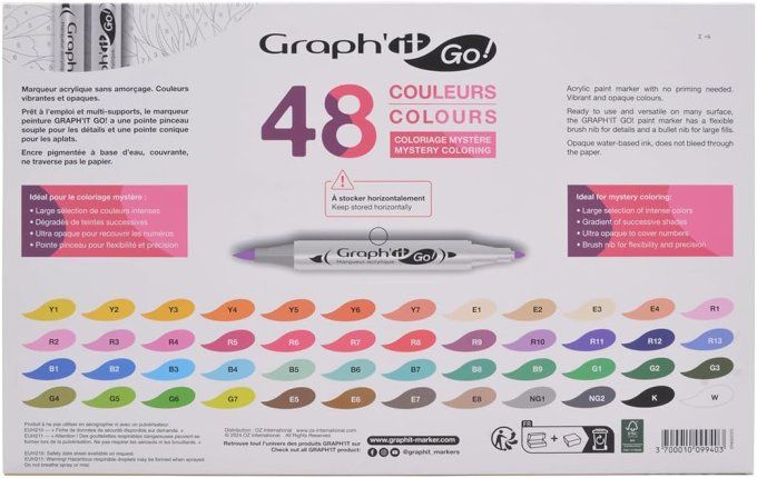 Graph'it go - 48 couleurs , feutres
