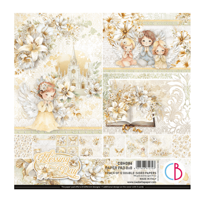 Ciao Bella, collection Blessing day - 20x20cm - 12 feuilles - 190gsm