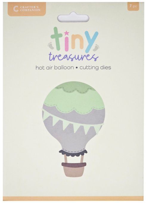 Ensemble de 7 dies, Montgolfière, Tiny treasures, crafter's companion 