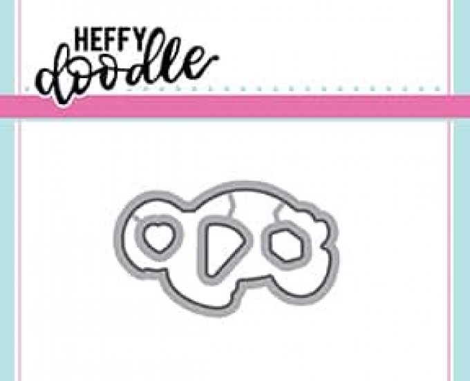 10 dies, Heffy doodle - Shellabrate, coordonnés aux tampons réf. HFD0064