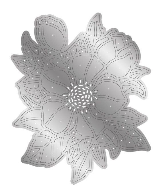 1 Die/matrice de découpe, Crafter's companion - Hellebores - dimension : 9.7x11.7cm