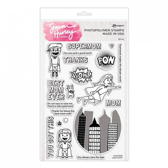 Ensemble de Tampons, Simon Hurley - Super MOM