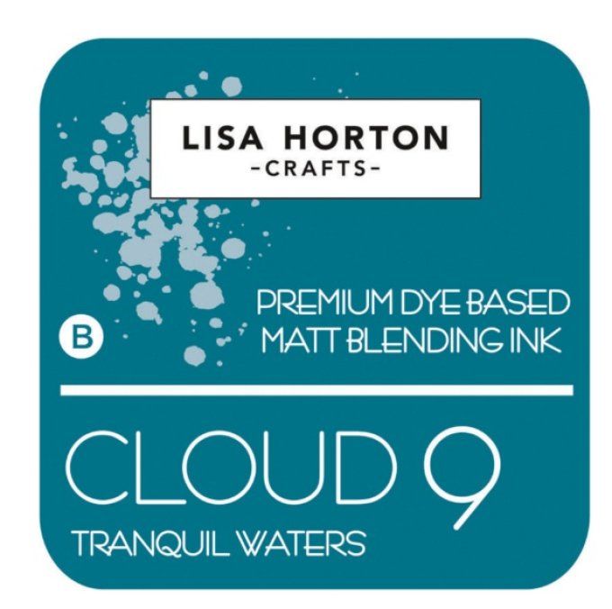Lisa Horton Craft, cloud 9 - pad encre - Matt Blending ink - couleur: Tranquil waters, grand pad