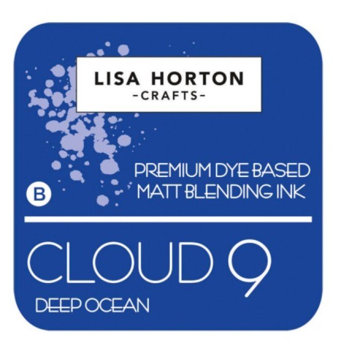 Lisa Horton Craft, cloud 9 - pad encre - Matt Blending ink - couleur: Deep Ocean, grand pad