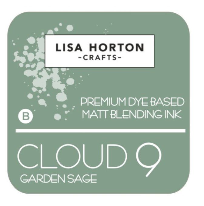 Lisa Horton Craft, cloud 9 - pad encre - Matt Blending ink - couleur: Garden sage, grand pad
