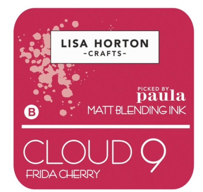 Lisa Horton Craft, cloud 9 - pad encre - Matt Blending ink - couleur: Frida Cherry, grand pad