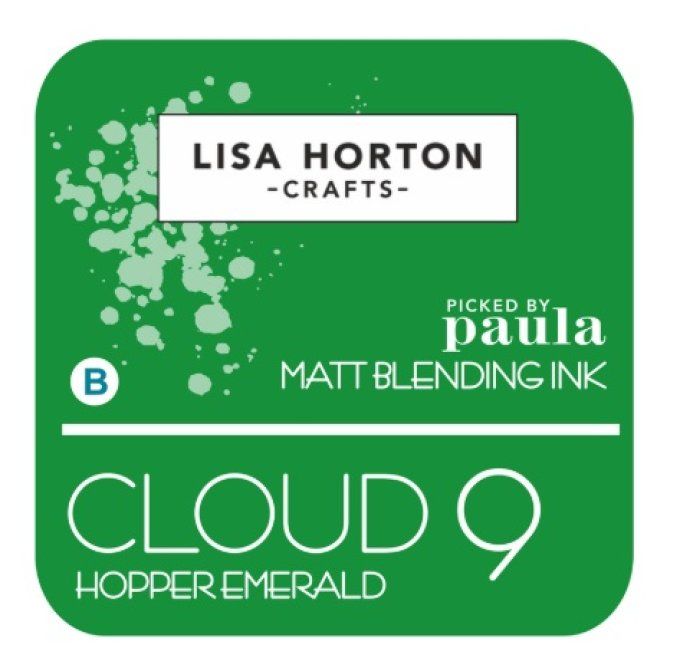 Lisa Horton Craft, cloud 9 - pad encre - Matt Blending ink - couleur: Hopper Emerald, grand pad