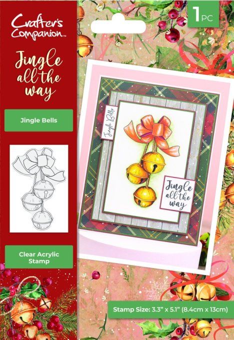 1 tampon clear, Crafter's companion, Jingle bells