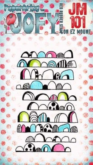 Mini tampon caoutchouc, collection Jofy (101), PaperArtsy 