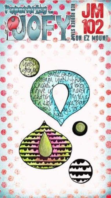 5 Mini tampons caoutchouc, collection Jofy (102), PaperArtsy