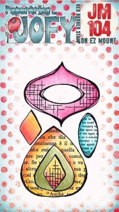 Mini tampon caoutchouc, collection Jofy (104), PaperArtsy