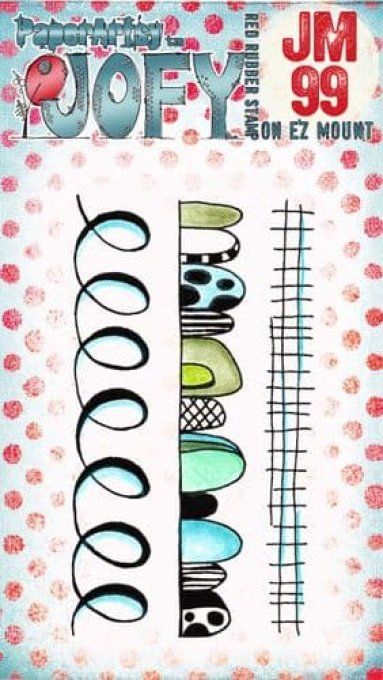 3 Mini tampons caoutchouc, collection Jofy (99), PaperArtsy 