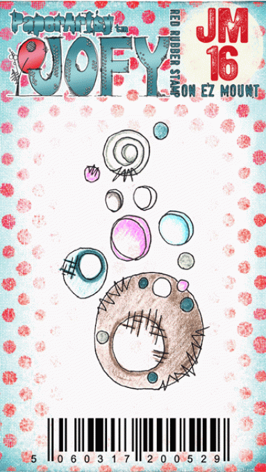 Mini tampon caoutchouc, collection Jofy (16), PaperArtsy 