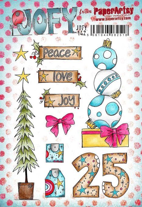 10 tampons caoutchouc, collection Jofy, PaperArtsy 