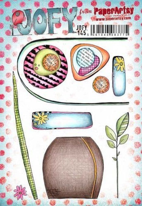 10 tampons caoutchouc, collection Jofy, PaperArtsy