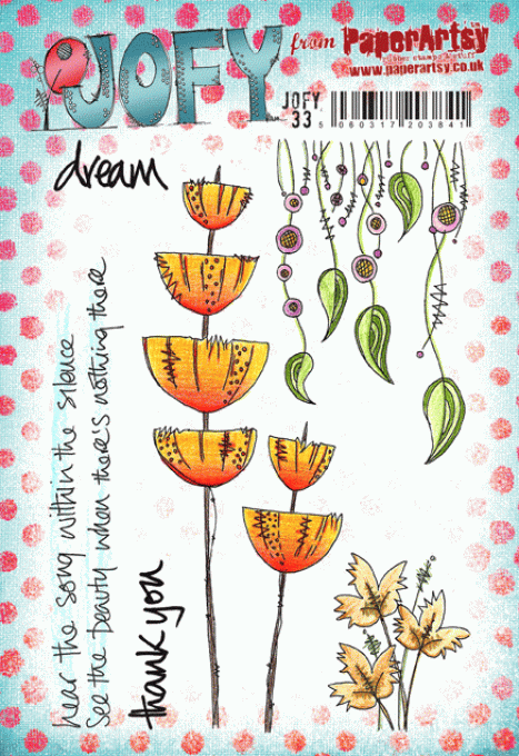 7 tampons caoutchouc, collection Jofy, PaperArtsy  