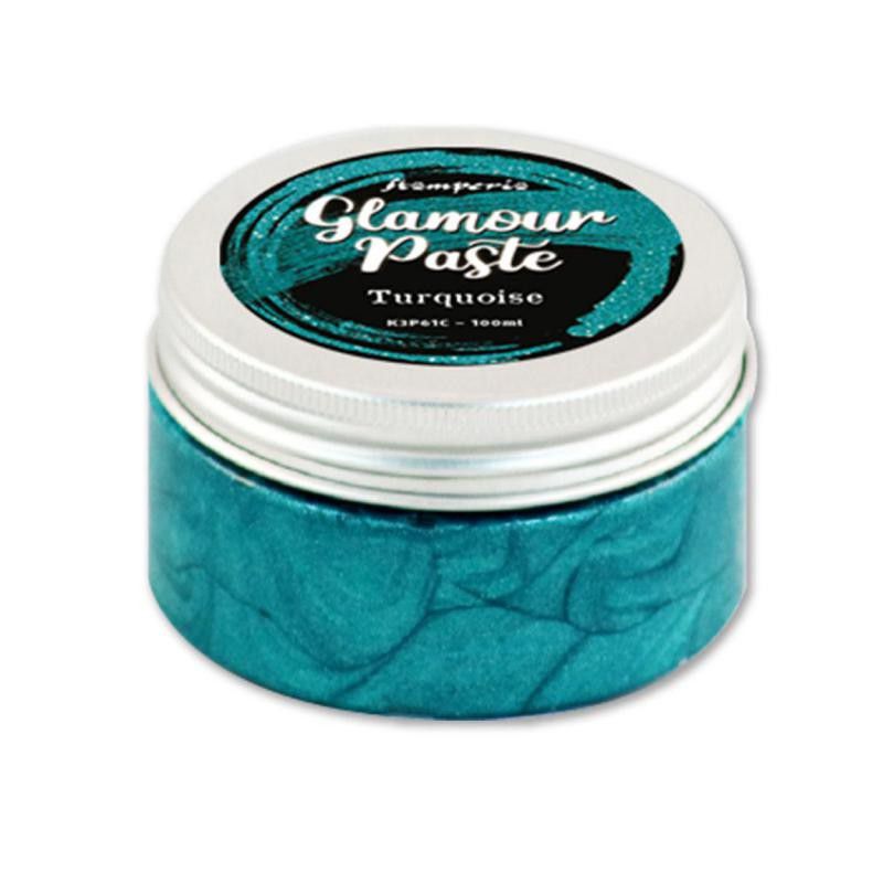 Glamour paste, Stamperia - Turquoise - paillettes fines