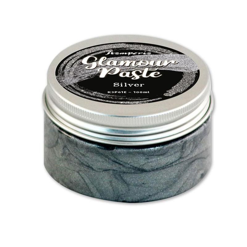 Glamour paste, Stamperia - Silver - paillettes fines