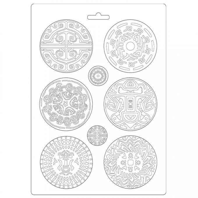 Moule thermoformé, format A4, Amazonia, tribals
