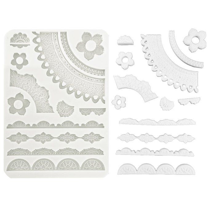 Moule en silicone, Secret Diary,  Stampéria - format A5  - 14.5x21cm