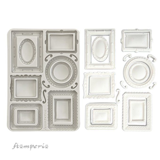 Moule en silicone, Alterego,  Stampéria - format A5  - 14.5x21cm - Cadres