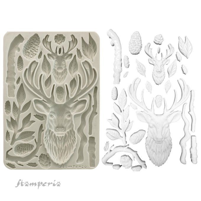 Moule en silicone, The Owl's house,  Stampéria - format A5  - 14.5x21cm