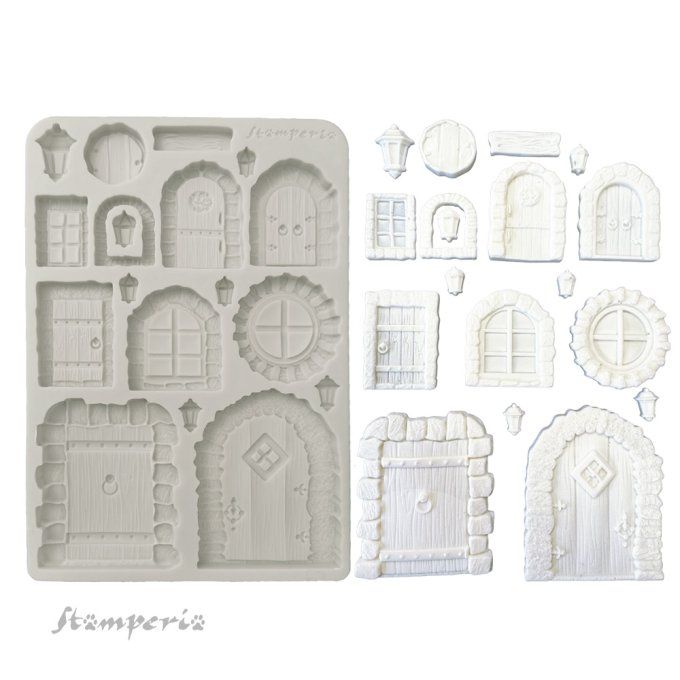 Moule en silicone, Hidden grove,  Stampéria - format A5  - 14.5x21cm 