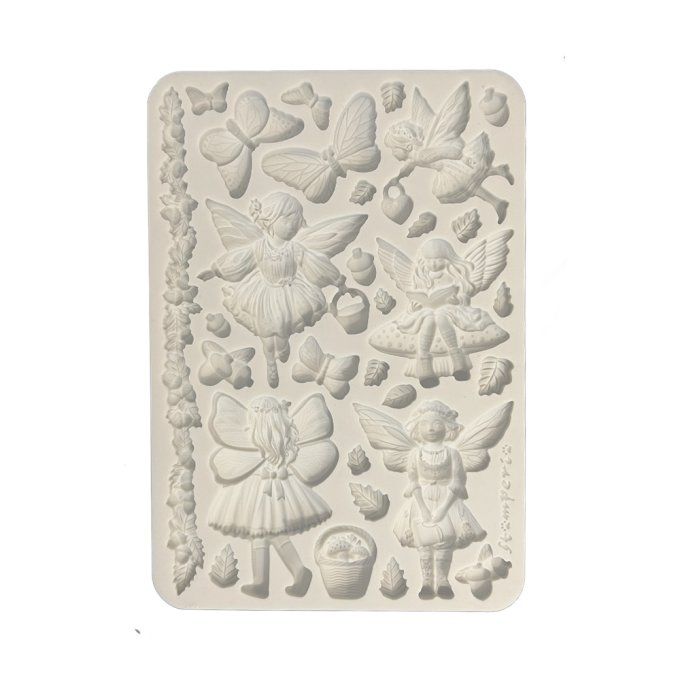 Moule en silicone, Whispering woods, Stampéria - format A5  - 14.5x21cm  