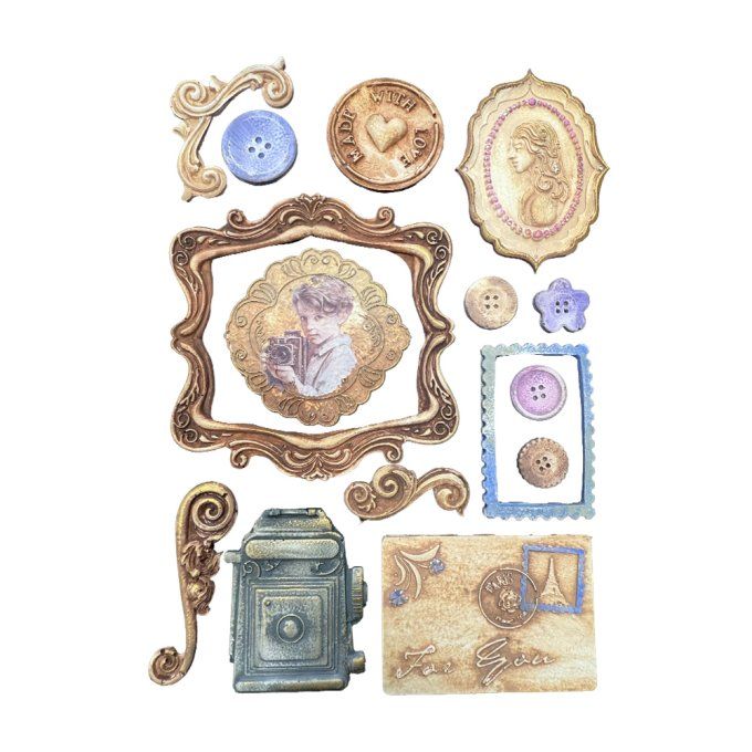 Moule en silicone, Quiet days,  Stampéria - format A5  - 14.5x21cm