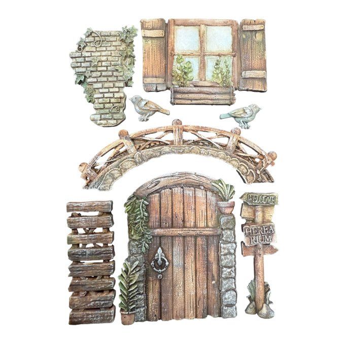 Moule en silicone, Herbarium Silvae,  Stampéria - format A5  - 14.5x21cm