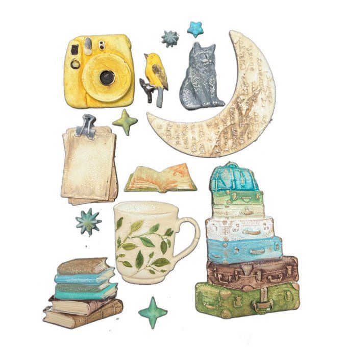 Moule en silicone, Secret Diary,  Stampéria - format A5  - 14.5x21cm