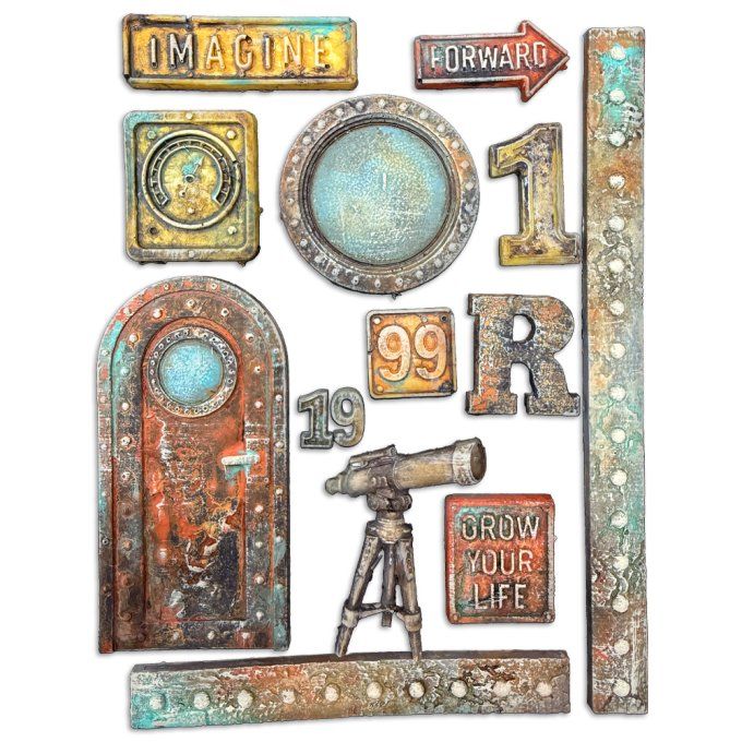 Moule en silicone, A new beginning  Stampéria - format A5  - 14.5x21cm 