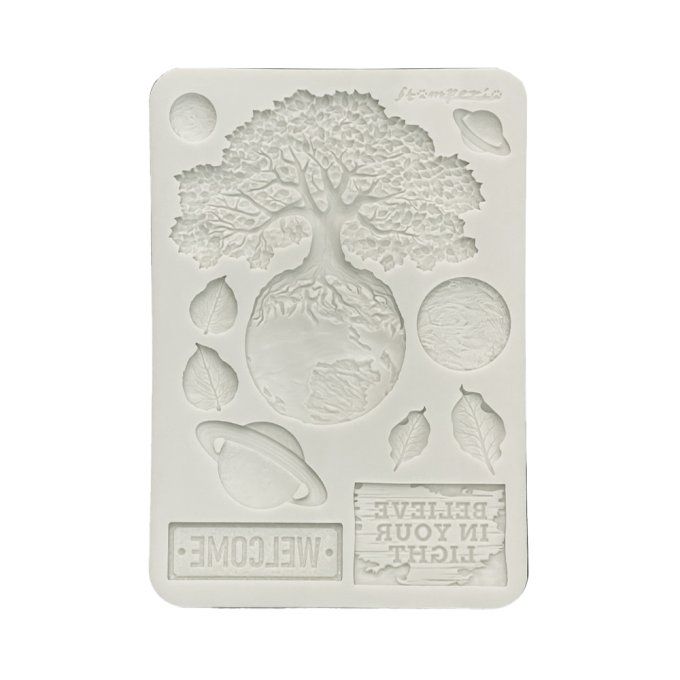 Moule en silicone, A new beginning  Stampéria - format A5  - 14.5x21cm