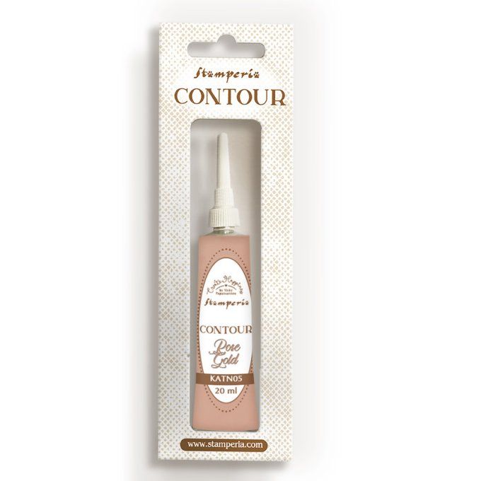 Stamperia - contour liner - or rose - 20ml