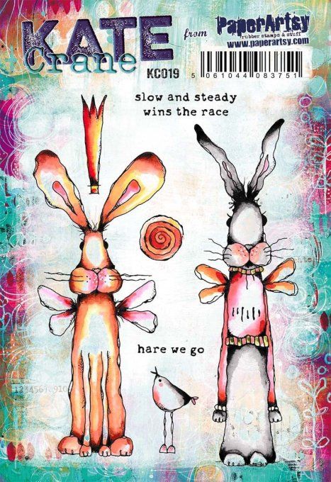 7 tampons caoutchouc, collection Kate Crane, PaperArtsy