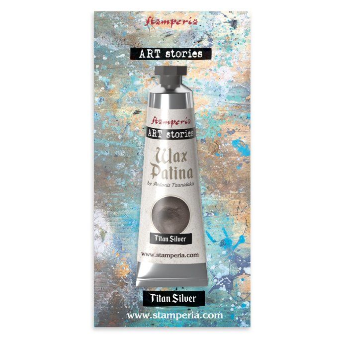 Wax patina, Stamperia - Titan silver - 40ml