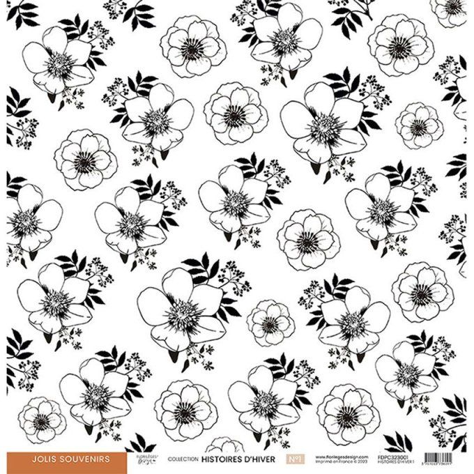 Florilèges Design, Collection Histoires d'hiver, 30x30cm - Kit calque, 4 feuilles