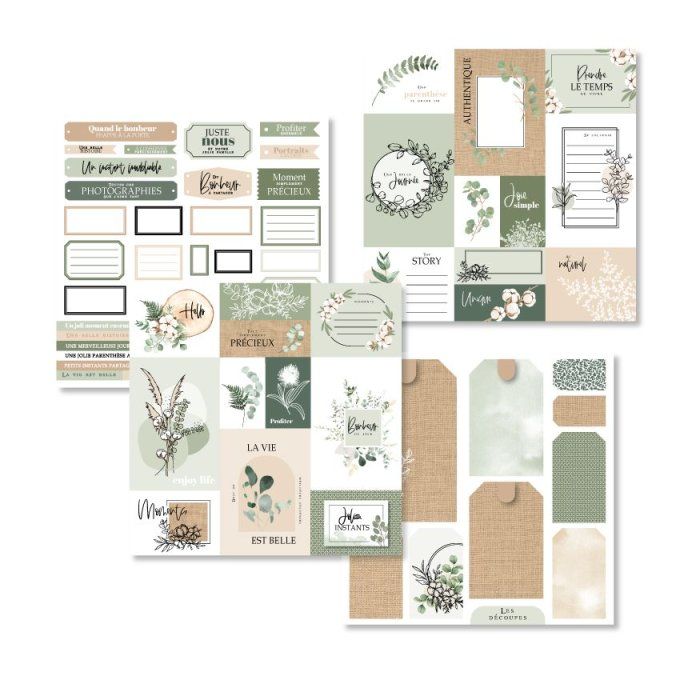 Florilèges Design, Kit créatif album Harmonie, dimension 20x20cm