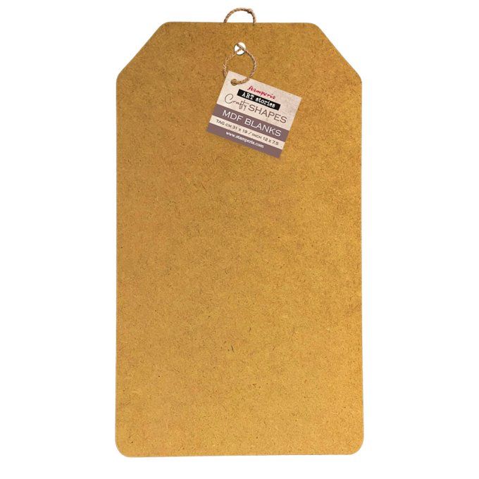 Grand Support à customiser en MDF, Stampéria - Tag (dimensions : 31x19cm environ)