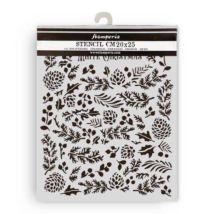 Pochoir semi-rigide, The Owl's house, Stamperia - 20x25cm,  épaisseur 0.25mm