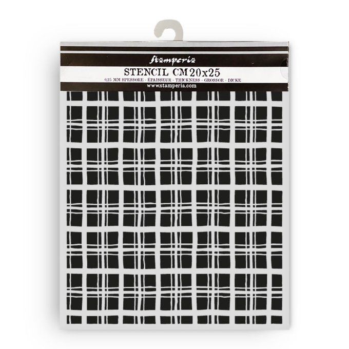 Pochoir semi-rigide, Whispering woods, Stamperia - 20x25cm,  épaisseur 0.25mm